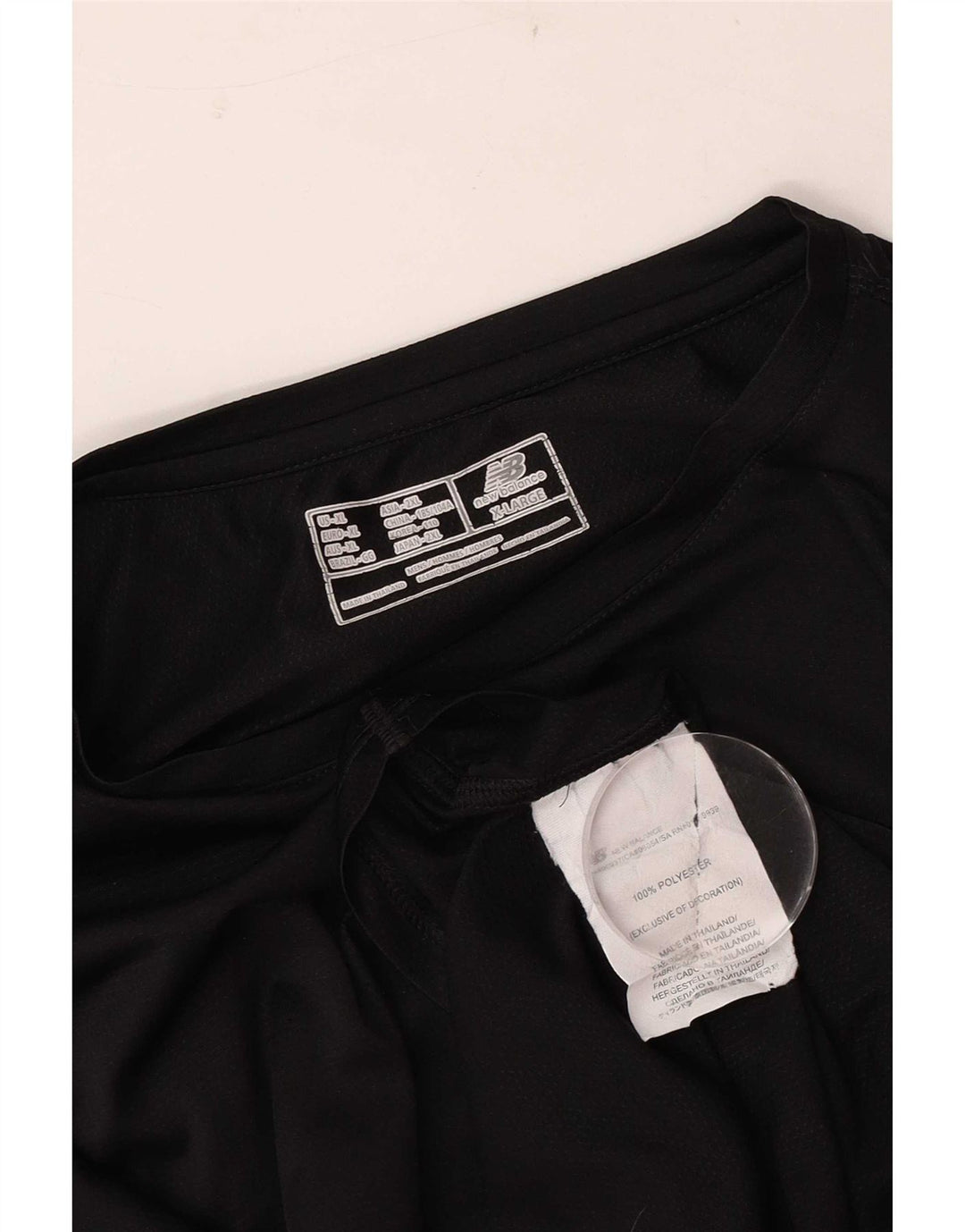 Męska koszulka New Balance z długim rękawem XL, czarna, poliestrowa