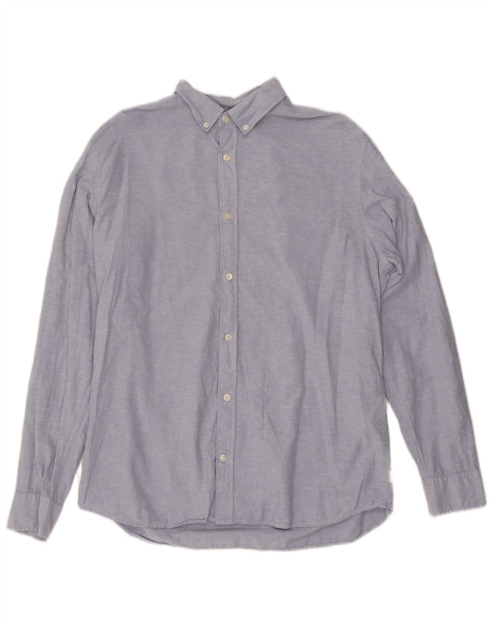 Koszula męska Jack & Jones, duża, niebieska, bawełniana w cętki