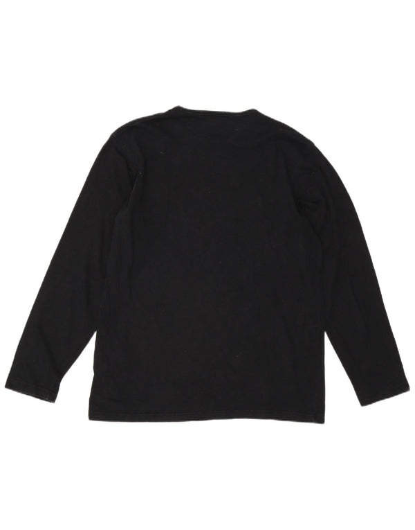 Męski top Trussardi Jeans z długim rękawem 2XL, czarna wiskoza