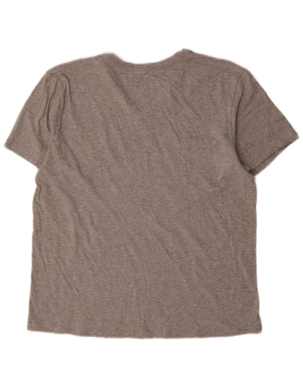 Męski T-shirt Calvin Klein, duży, szary, bawełniany w plamki