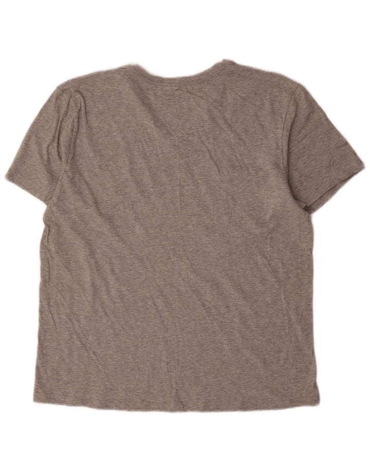 Męski T-shirt Calvin Klein, duży, szary, bawełniany w plamki