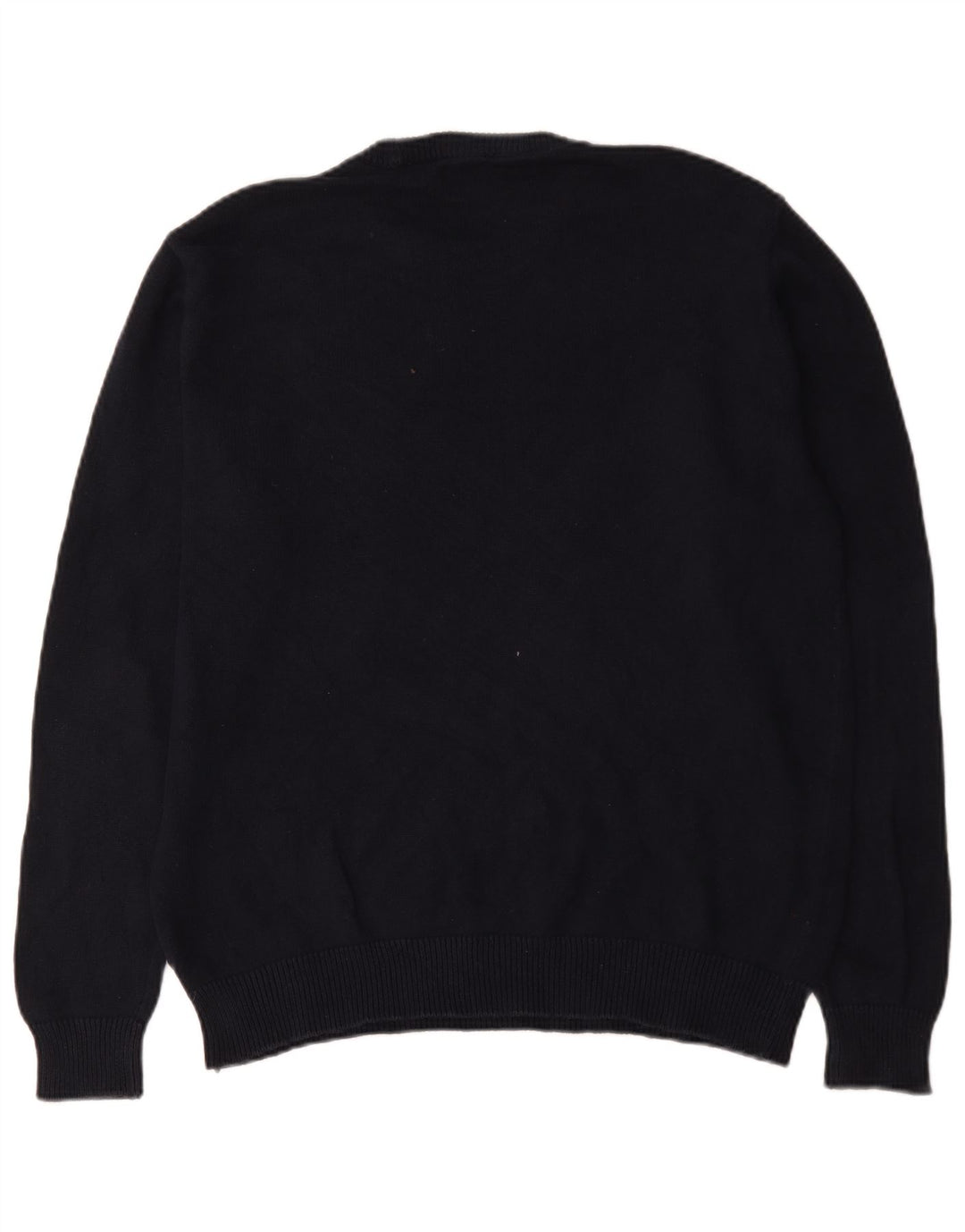 Męski sweter z okrągłym dekoltem Chaps XL, czarny, bawełniany