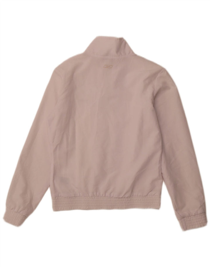 Damska kurtka dresowa REEBOK UK 12, średni biały poliester