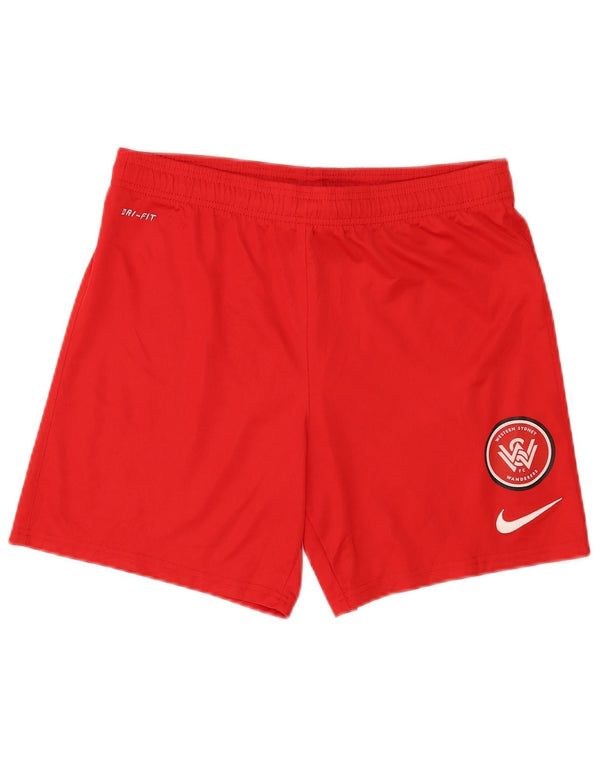 Męskie spodenki sportowe Nike Western Sydney Wanderers FC, małe, czerwone, poliestrowe