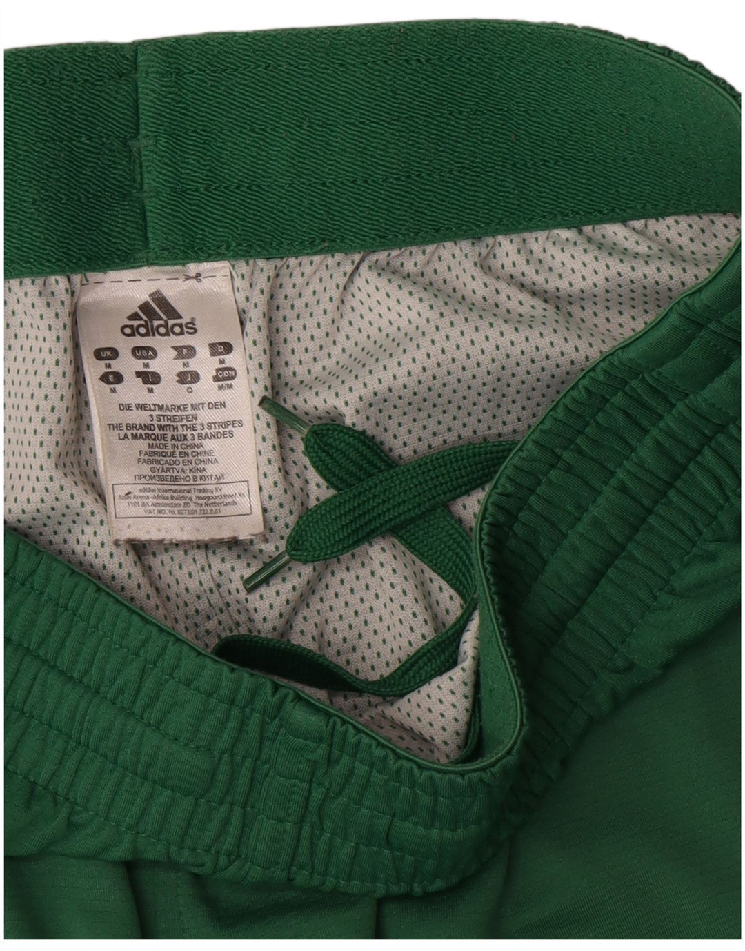 Spodenki sportowe Adidas Męskie Celtics Średniozielony poliester z blokami kolorów