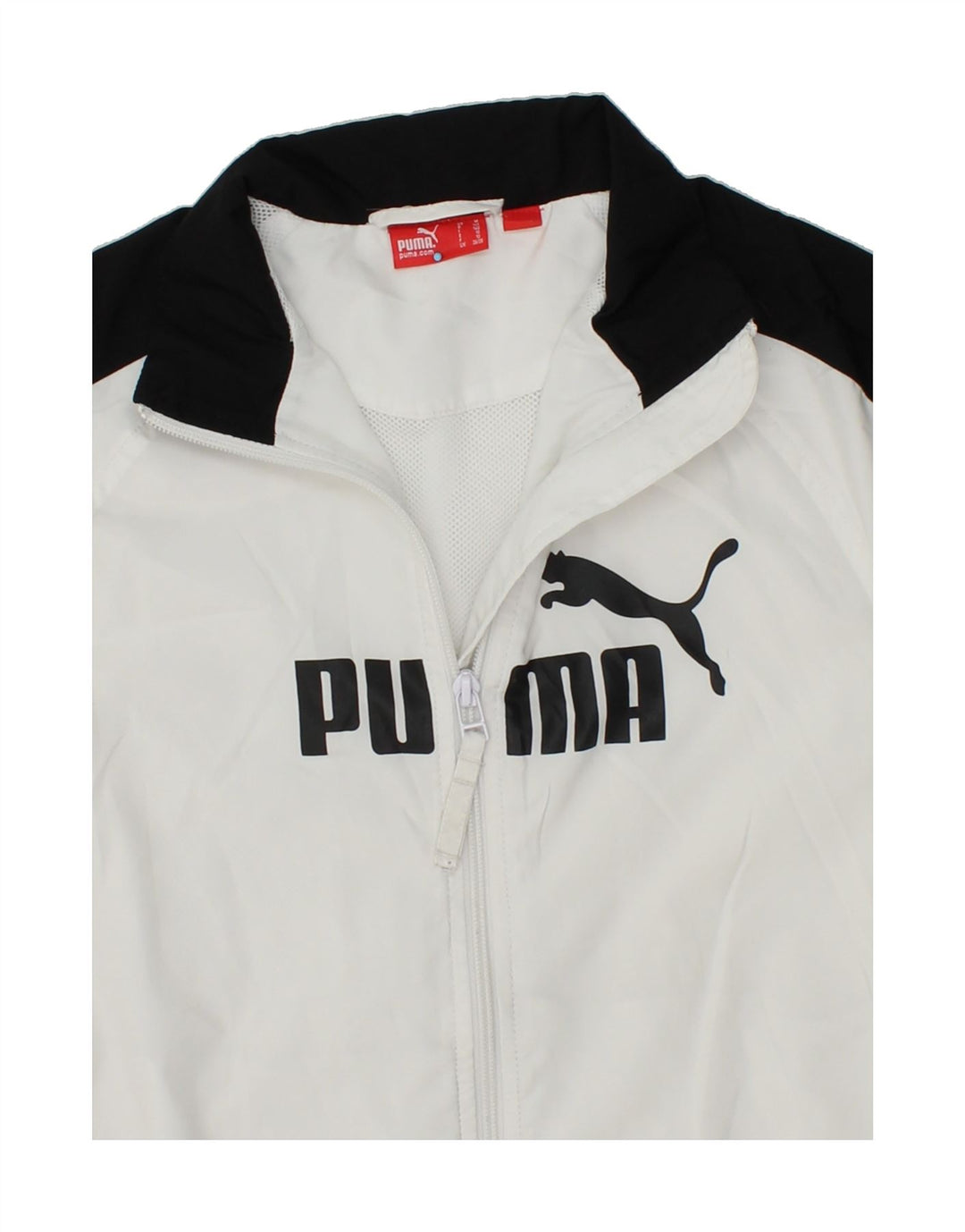 PUMA Boys Graphic Bomber Jacket 9-10 Years Medium  White Colourblock Vintage Puma and Second-Hand Puma from Messina Hembry 