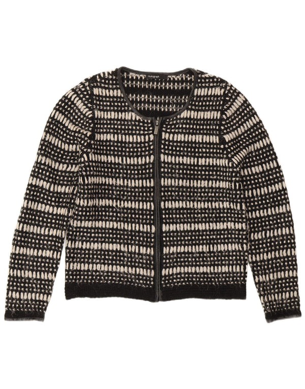 Marks & Spencer Damski sweter rozpinany z autografem UK 14, średni czarny