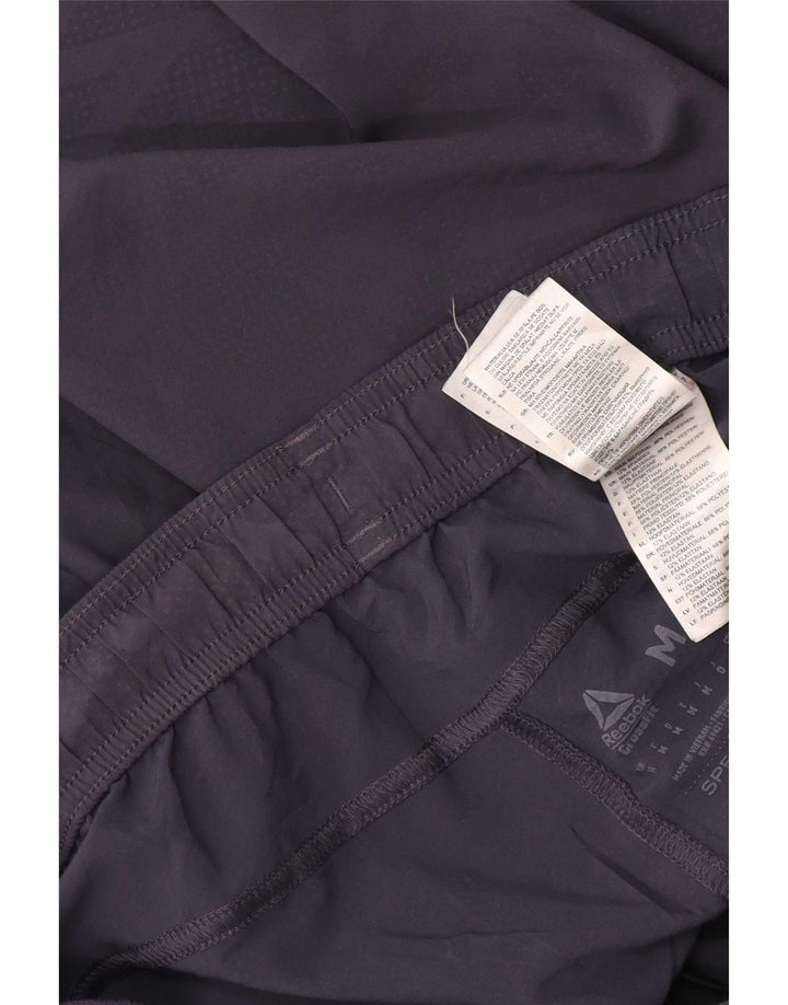 Męskie spodenki sportowe Reebok Speedwick Graphic, średnioszary, kamuflażowy poliester
