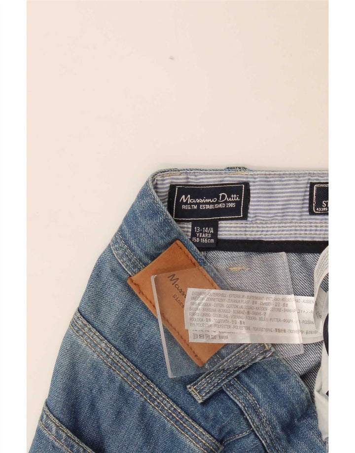 Jeansy chłopięce Massimo Dutti Straight 13-14 lat W30 L34 Niebieskie