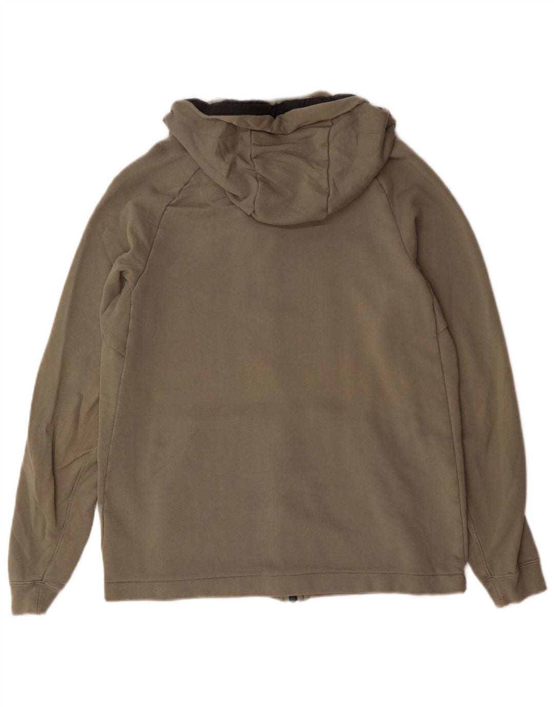 Męski sweter z kapturem i zamkiem błyskawicznym Nike, duży, bawełniany khaki