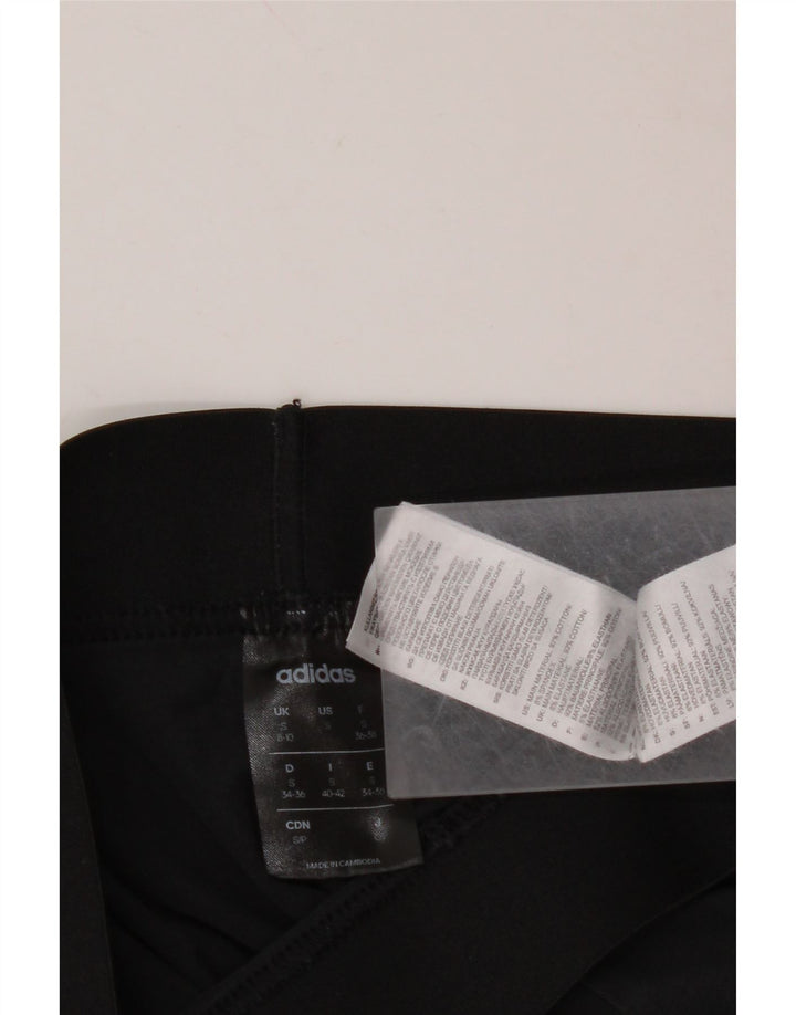 Legginsy damskie ADIDAS UK 10, małe, czarne, bawełniane
