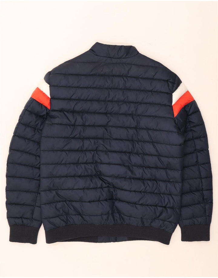 Męska ocieplana kurtka Guess UK 42 XL, granatowa, z poliestru w blokach kolorów