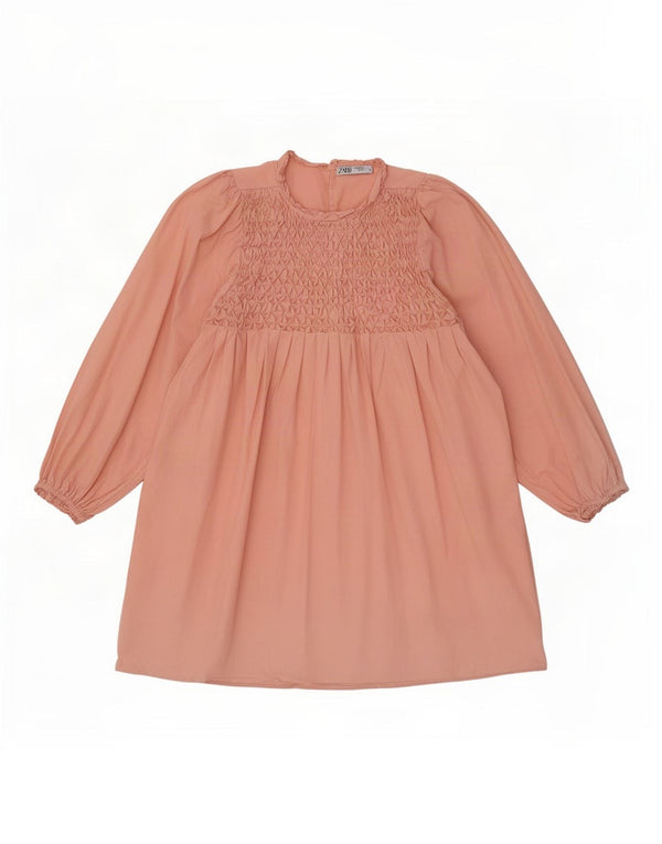 Zara Womens Long Sleeve Oversized Blouse Top UK 12 Medium Pink
