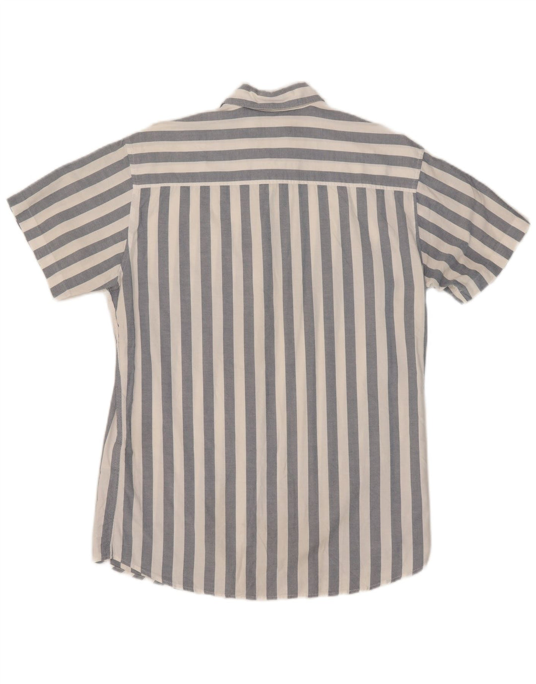 Koszula męska z krótkim rękawem Jack & Jones, bawełniana w średnie niebieskie paski