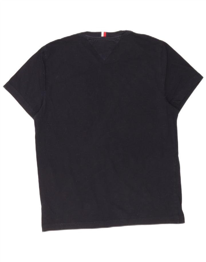 T-shirt męski Tommy Hilfiger, średni, granatowy, bawełniany