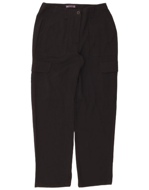 Spodnie damskie Marks & Spencer Straight Cargo UK 14 duże W34 L32 czarne