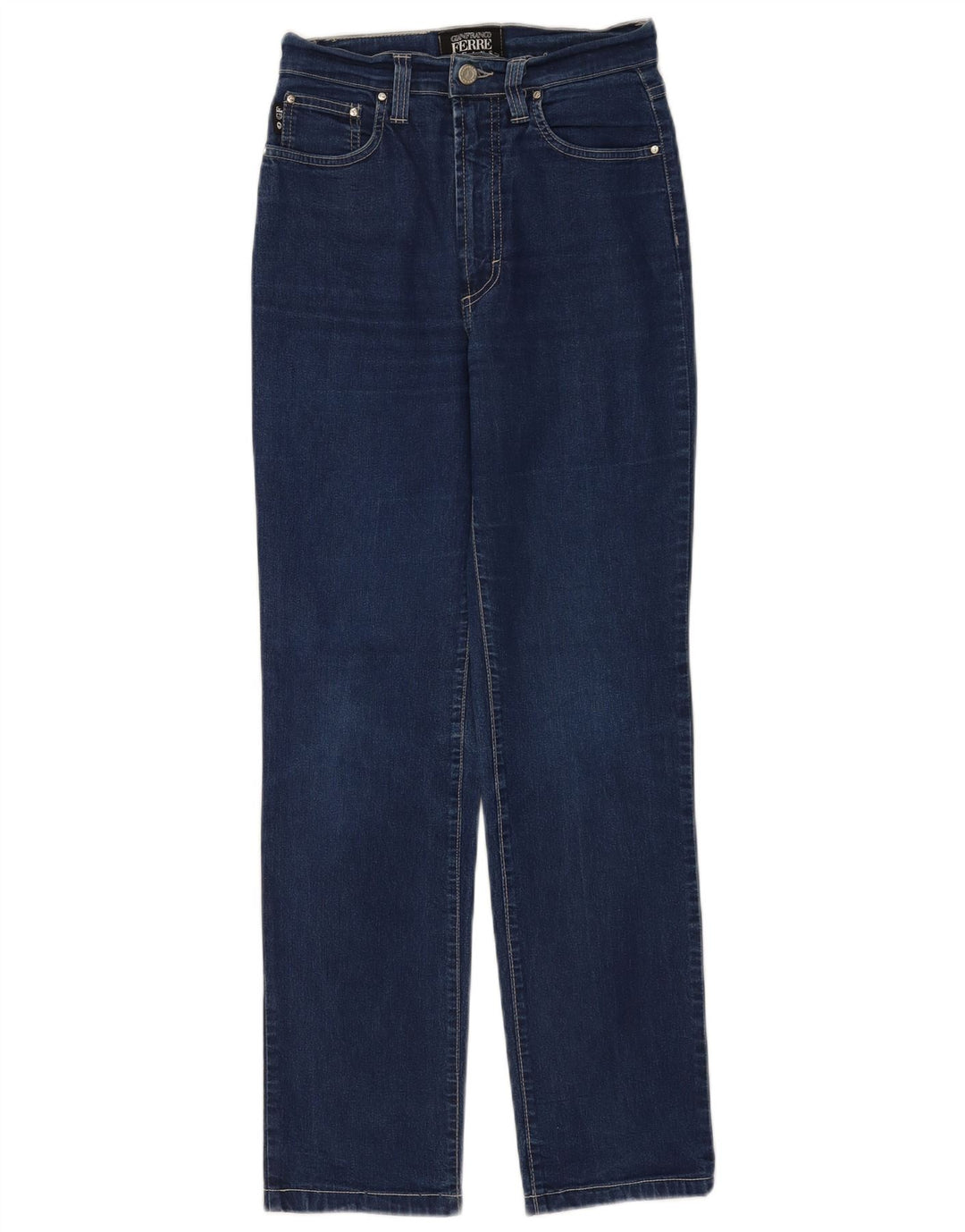 Damskie jeansy slim Gianfranco Ferre W27 L28 Niebieskie bawełniane