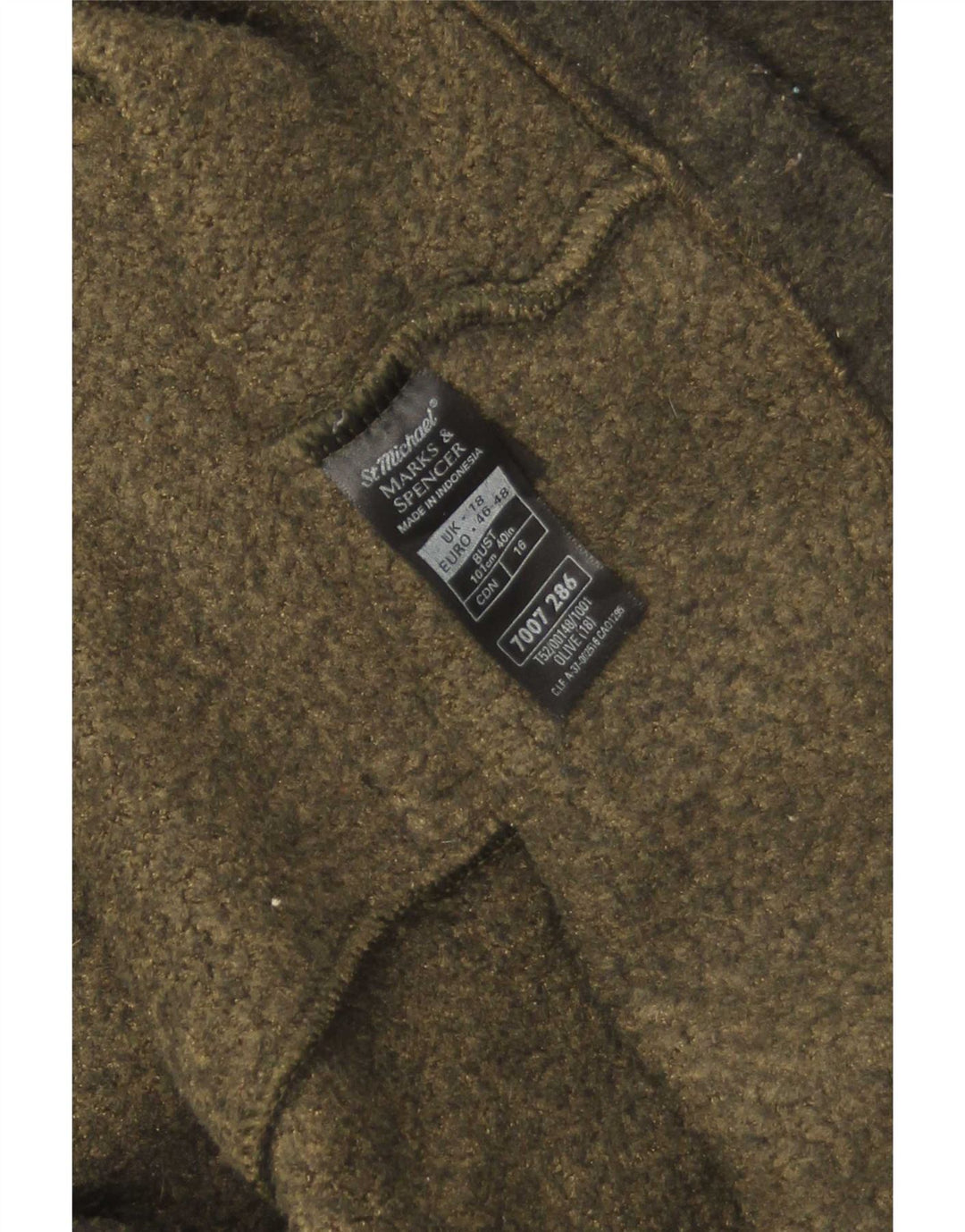 Damska kurtka polarowa Marks & Spencer UK 18 XL, khaki, poliester