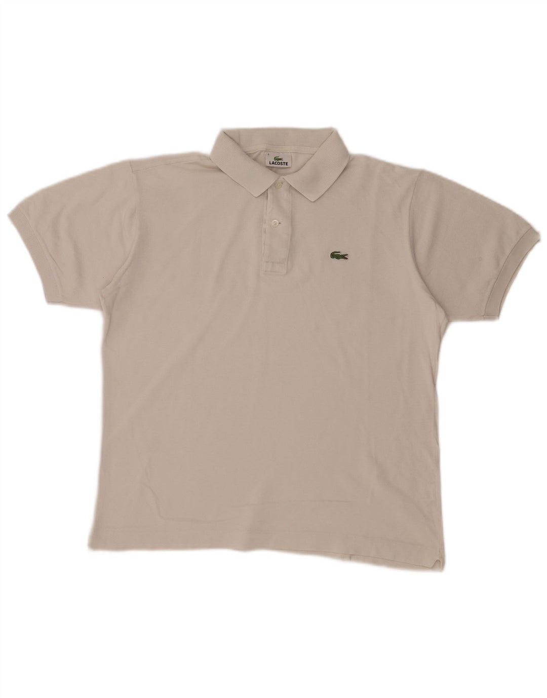 Męska koszulka polo Lacoste, rozmiar 4, średnia, biała, bawełniana