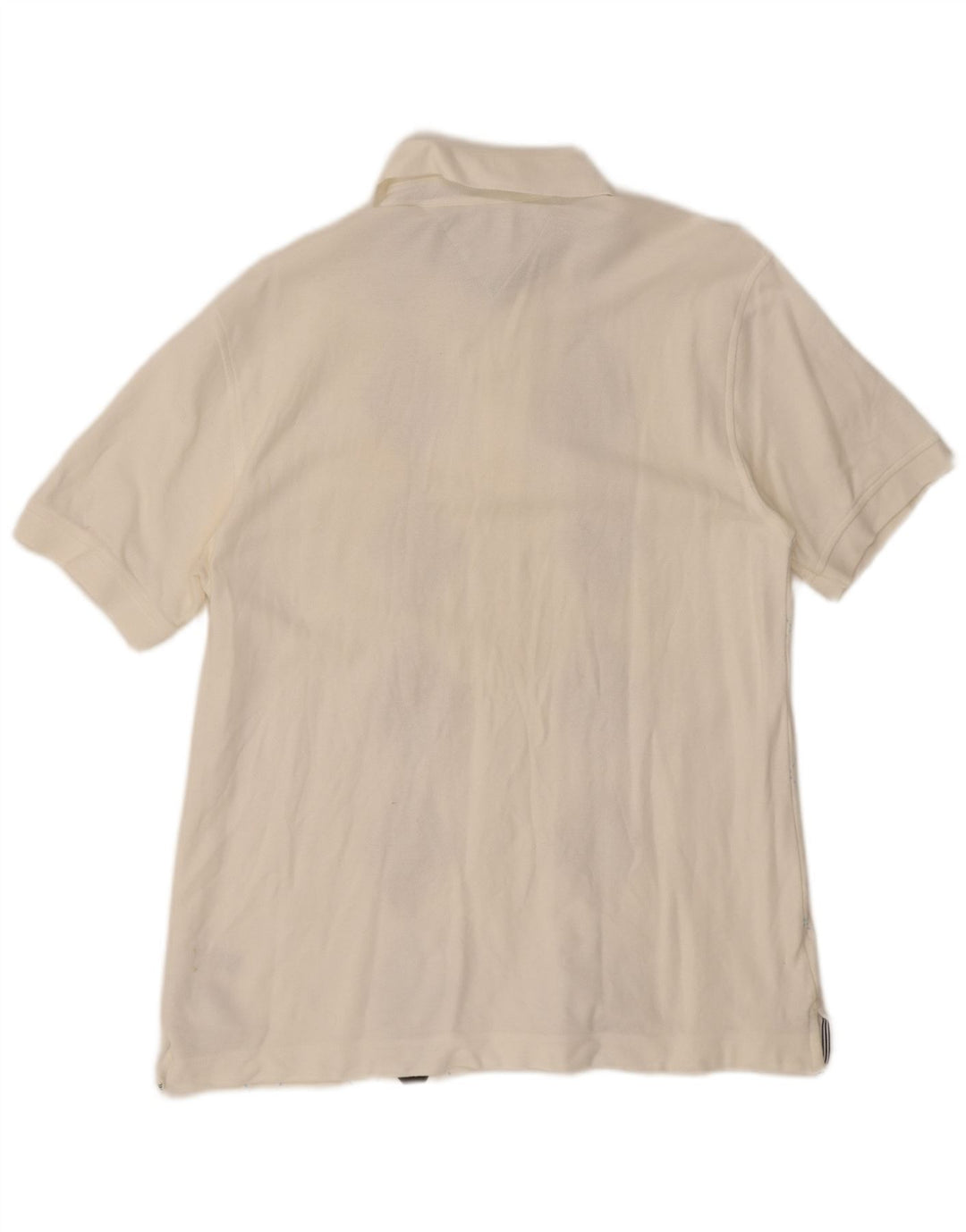Męska koszulka polo Tommy Hilfiger Średnia biała tkanina argyle/diamentowa bawełna