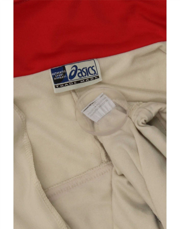 Męska kurtka dresowa Asics, poliester w kolorze średniego beżu