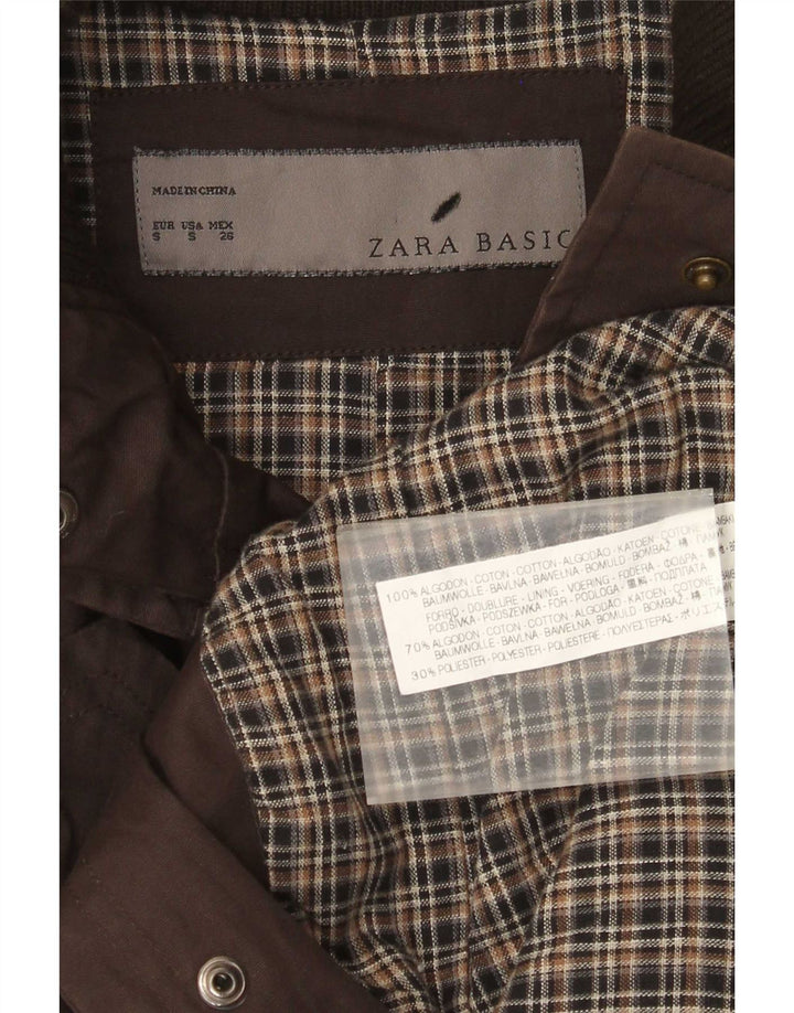 Kurtka damska Zara UK 10, mała, brązowa, bawełniana