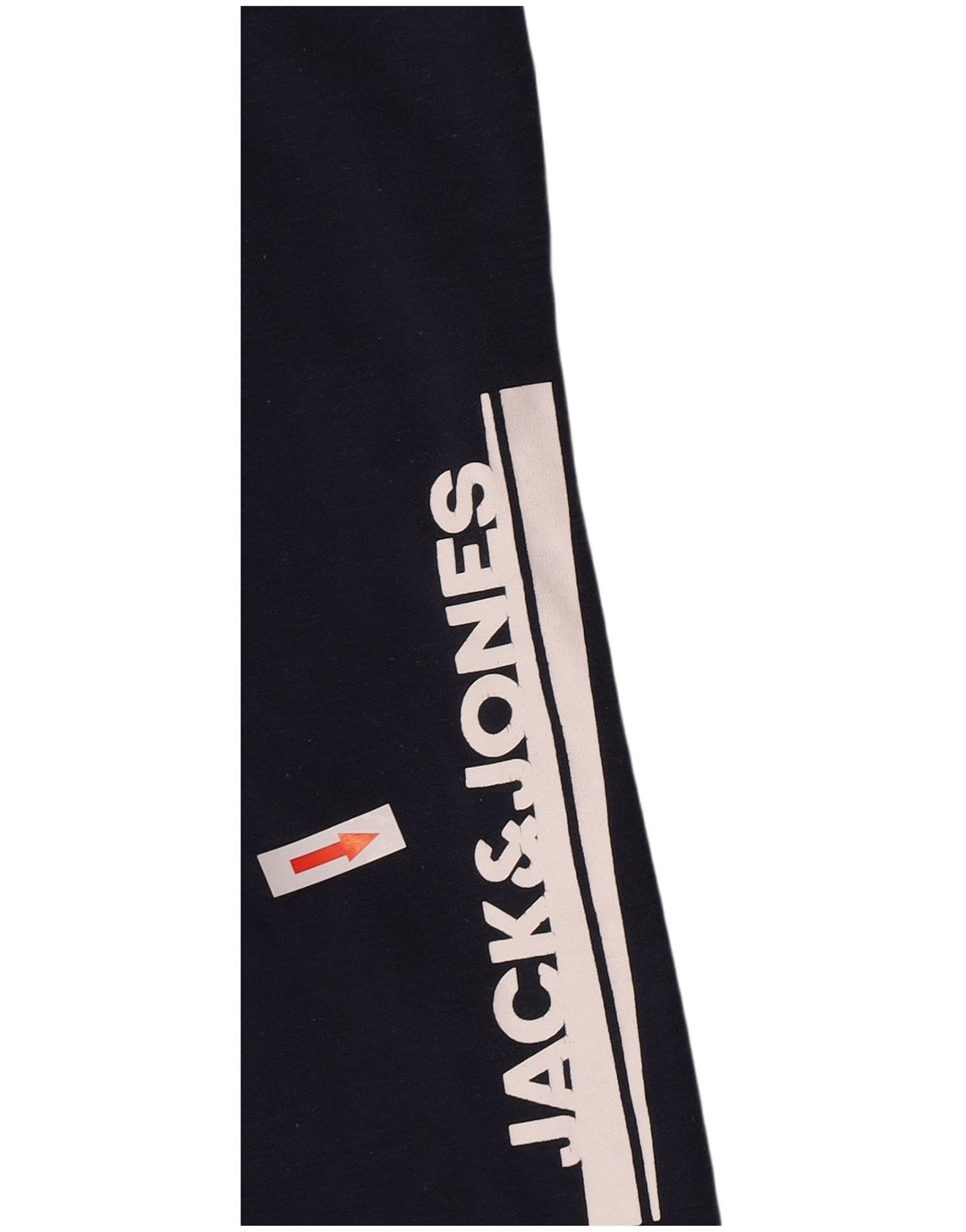 Męskie spodnie dresowe Jack & Jones z grafiką, średnie granatowe