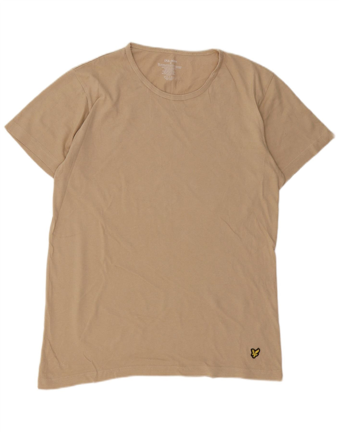 T-shirt męski Lyle & Scott, bawełniany, średni beż