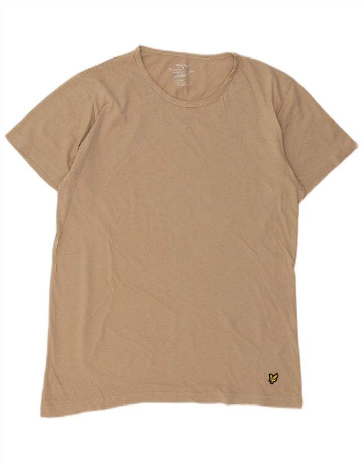 T-shirt męski Lyle & Scott, bawełniany, średni beż