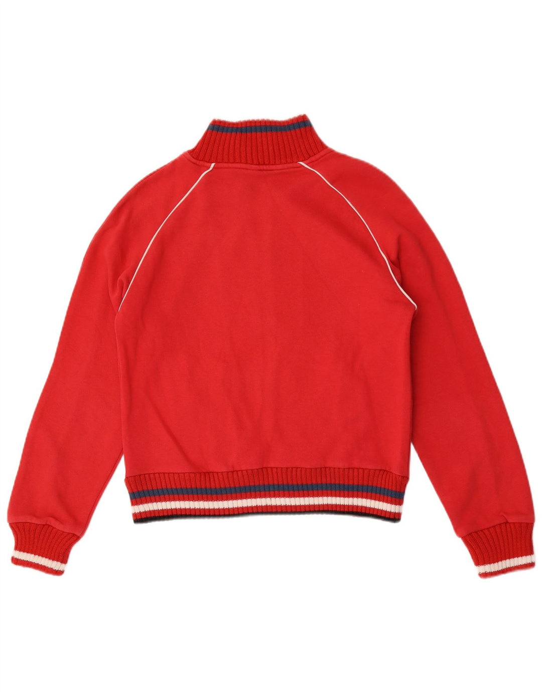 Damska kurtka dresowa Lotto UK 12, bawełniana w średnie czerwone paski
