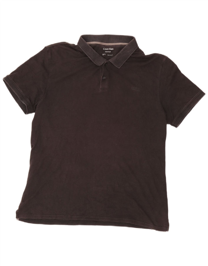 Męska koszulka polo Calvin Klein 2XL, czarna, bawełniana