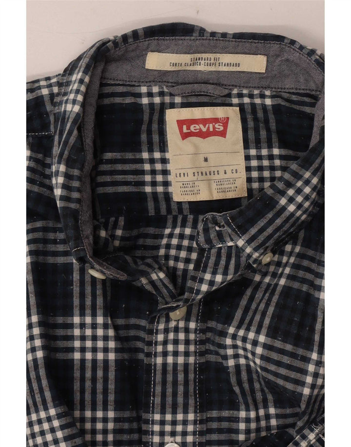 Koszula męska Levi's o standardowym kroju, w średnią granatową kratkę