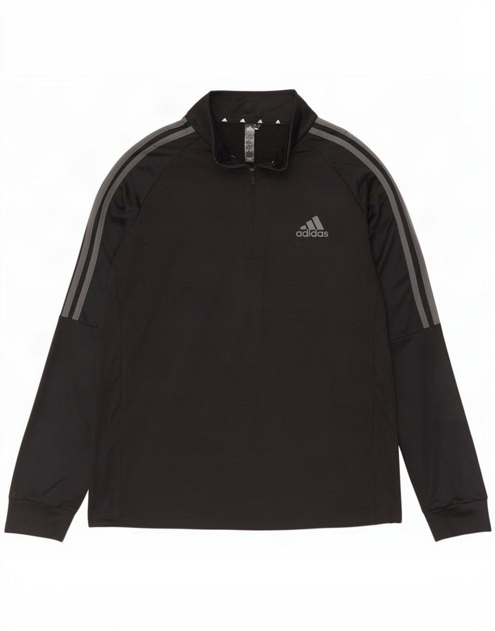Dres męski Adidas Aeroready z zamkiem błyskawicznym na szyi, duży, czarny poliester