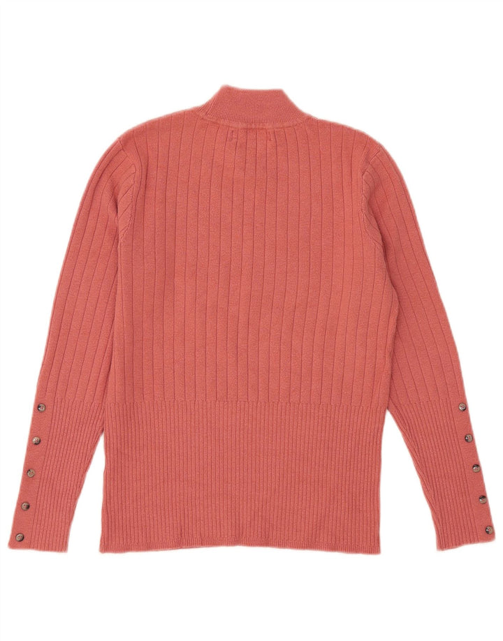 Marks & Spencer Damski sweter z golfem, UK 12, średni róż