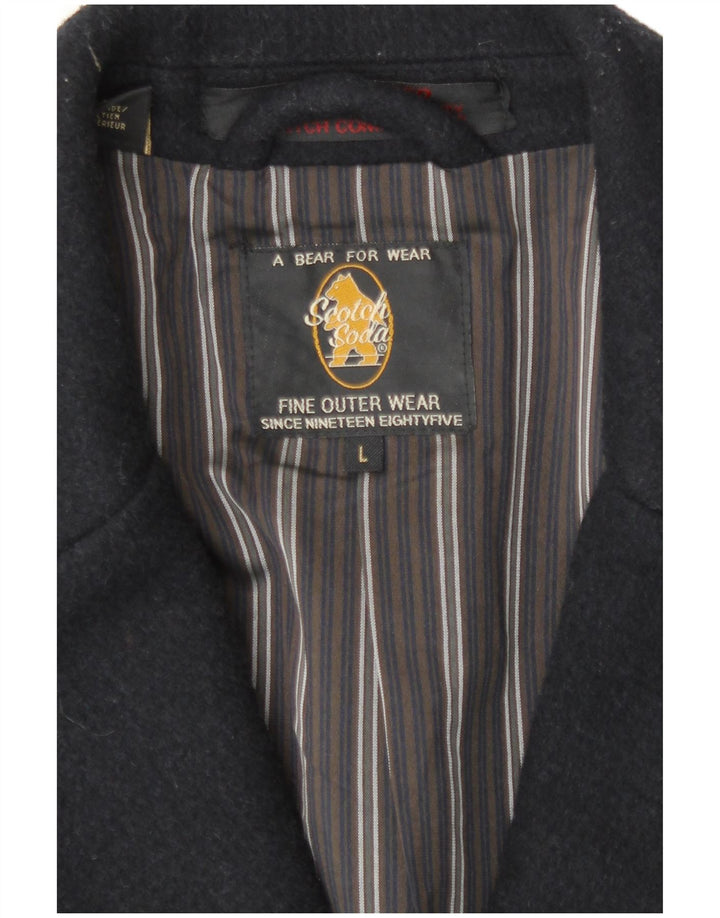 Płaszcz męski Scotch & Soda UK 40, duży, granatowy, wełniany