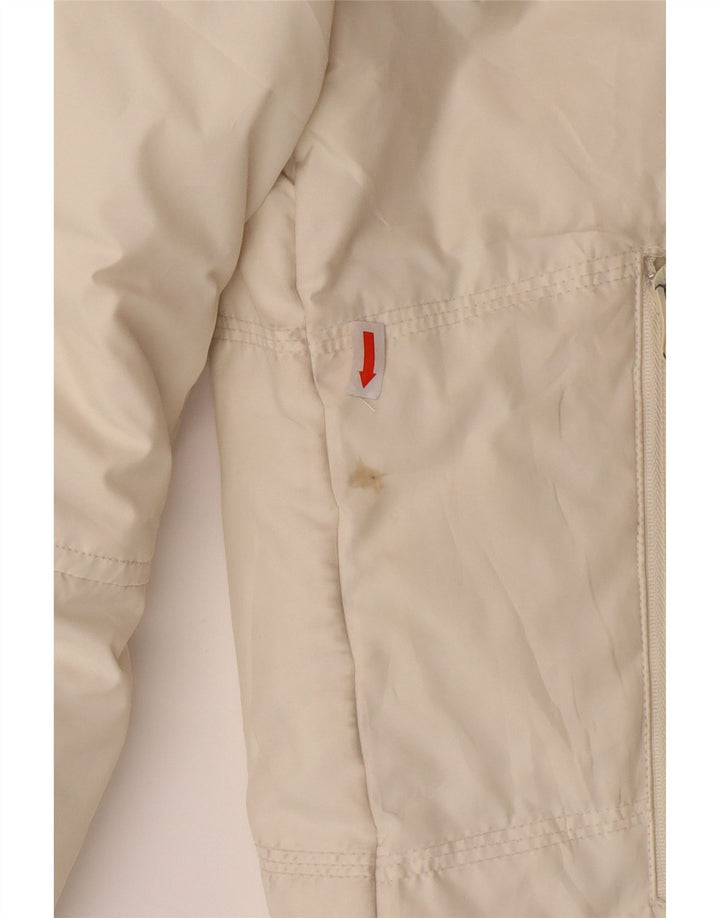 AOTEARAO Womens Padded Jacket UK 16 Large Off White Polyester Vintage Aotearao and Second-Hand Aotearao from Messina Hembry 