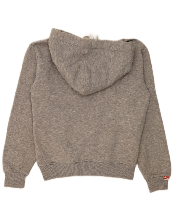 Damski sweter z kapturem Superdry Graphic UK 16, duży, szary poliester