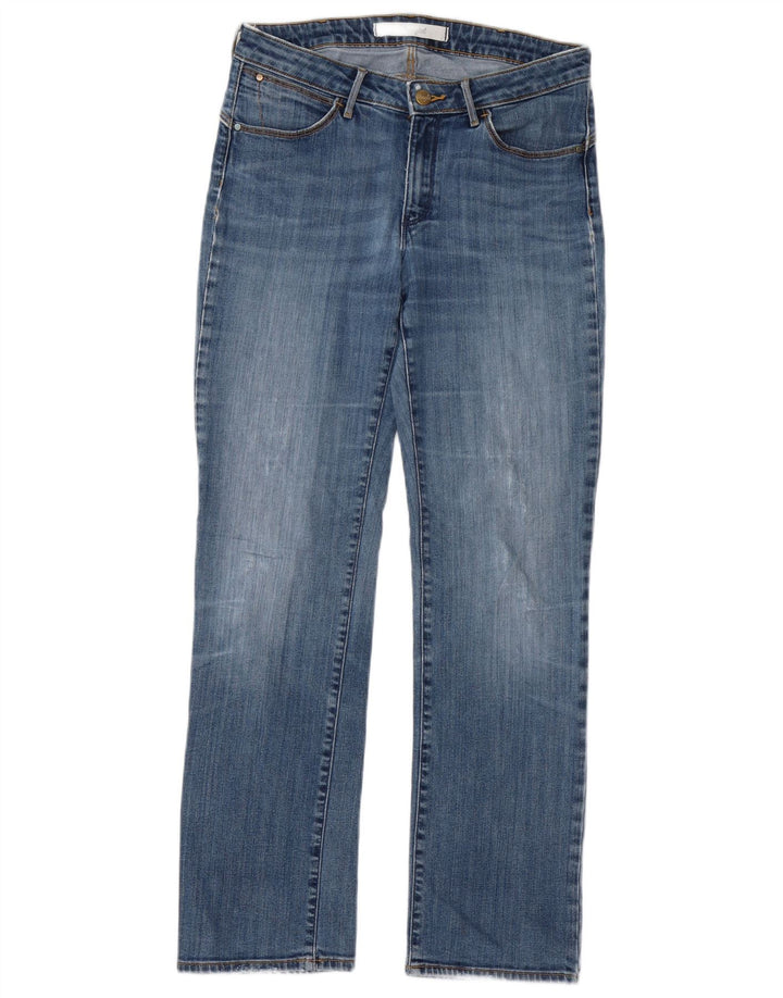 Damskie jeansy Wrangler Straight W30 L29 Niebieskie