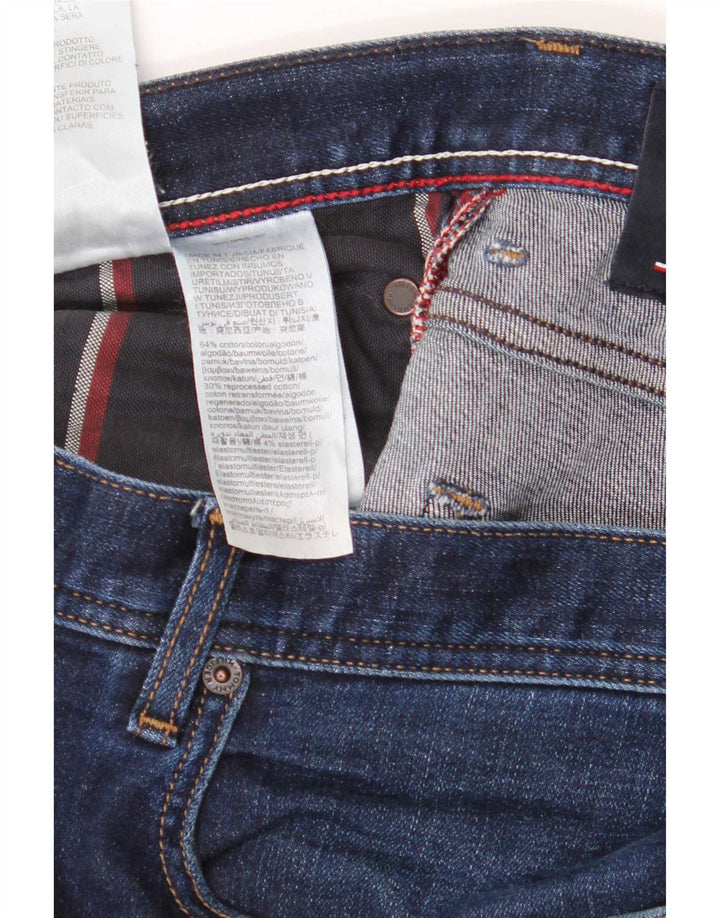 Męskie jeansy slim fit Tommy Hilfiger W36 L32 Granatowa bawełna