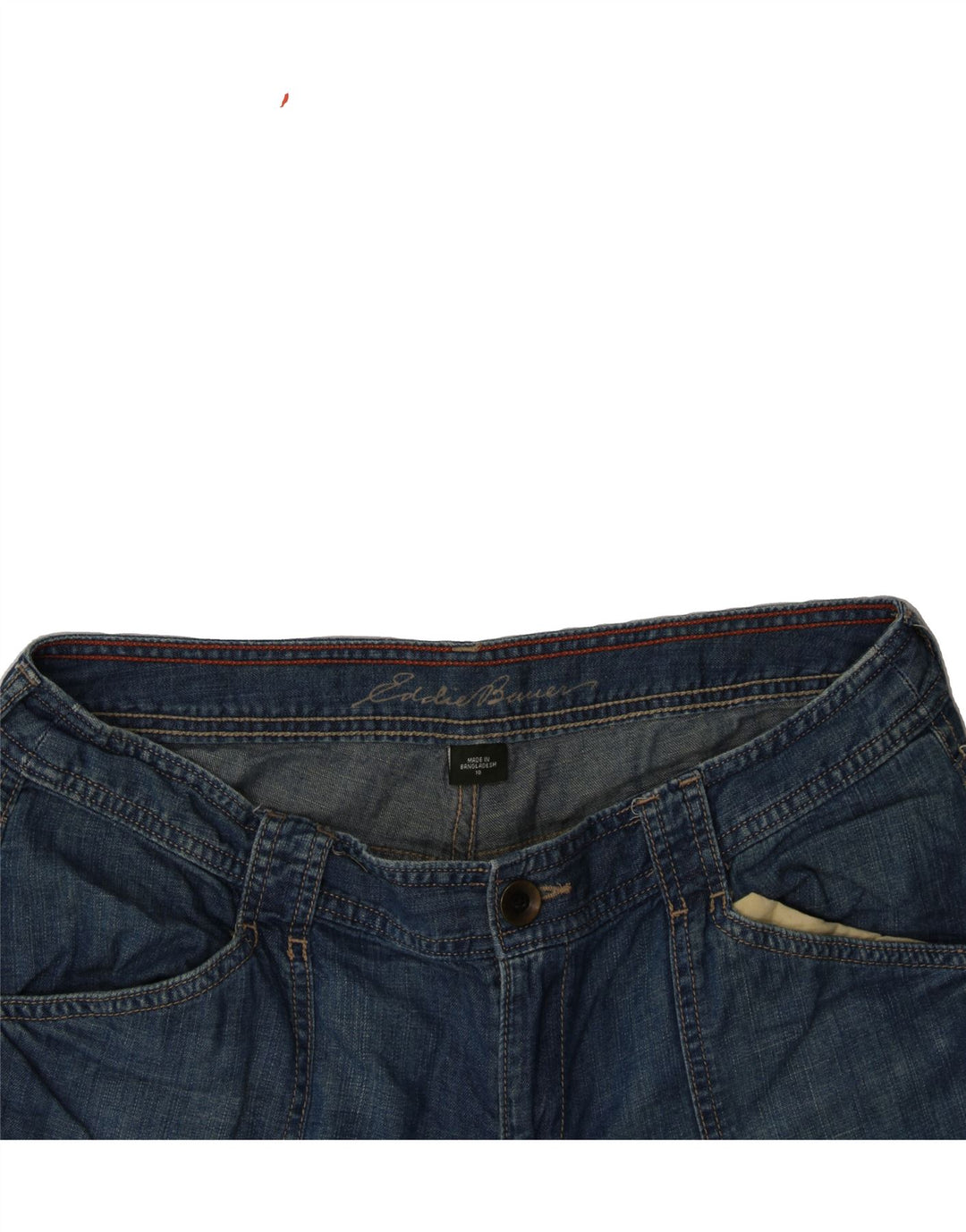 EDDIE BAUER Womens Capri Jeans US 10 Large W34 L23 Blue Cotton Vintage Eddie Bauer and Second-Hand Eddie Bauer from Messina Hembry 