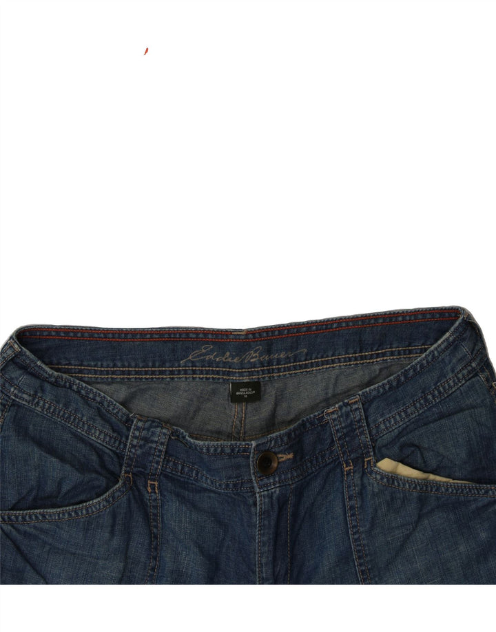 EDDIE BAUER Womens Capri Jeans US 10 Large W34 L23 Blue Cotton Vintage Eddie Bauer and Second-Hand Eddie Bauer from Messina Hembry 