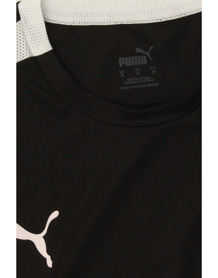 T-shirt męski Puma Top, średni czarny, blok kolorów