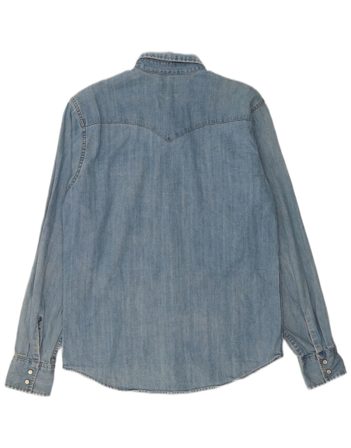 Męska koszula dżinsowa LEVI'S, średnioniebieska, bawełniana