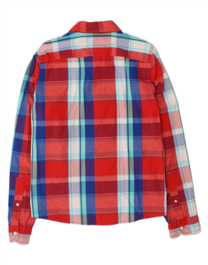 HOLLISTER Mens Flannel Shirt Large Red Check Cotton Vintage Hollister and Second-Hand Hollister from Messina Hembry 