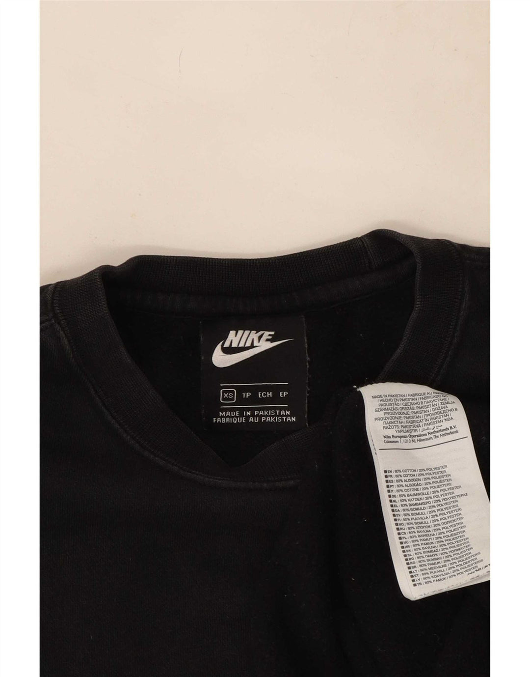 Męska bluza dresowa Nike XS, czarna, bawełniana