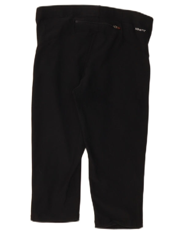 Damskie legginsy Nike Capri UK 10/12, średni czarny poliester