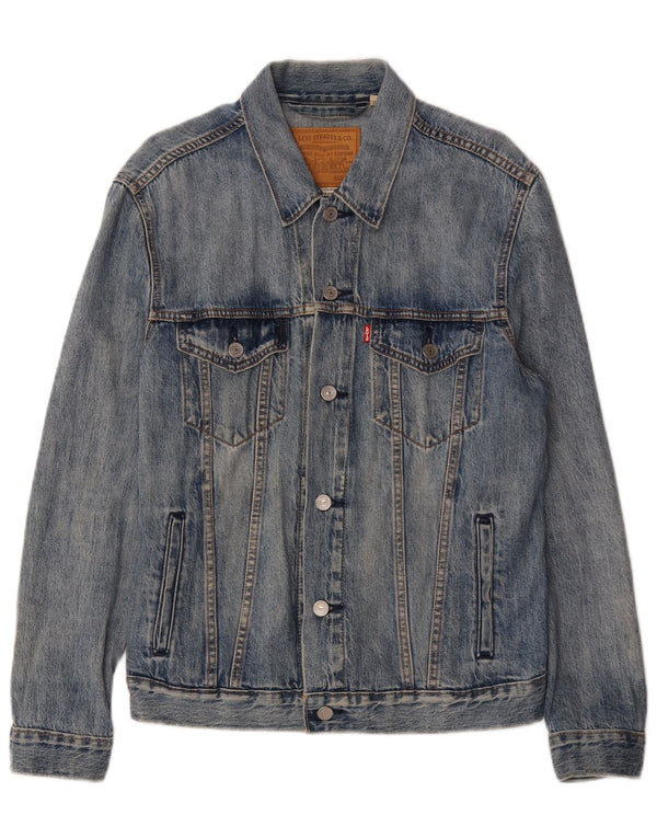 Męska kurtka dżinsowa Levi's UK 38, średnia niebieska, bawełniana