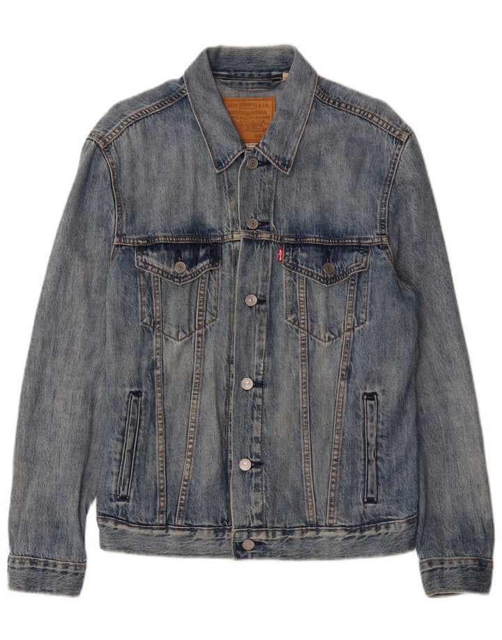 Męska kurtka dżinsowa Levi's UK 38, średnia niebieska, bawełniana