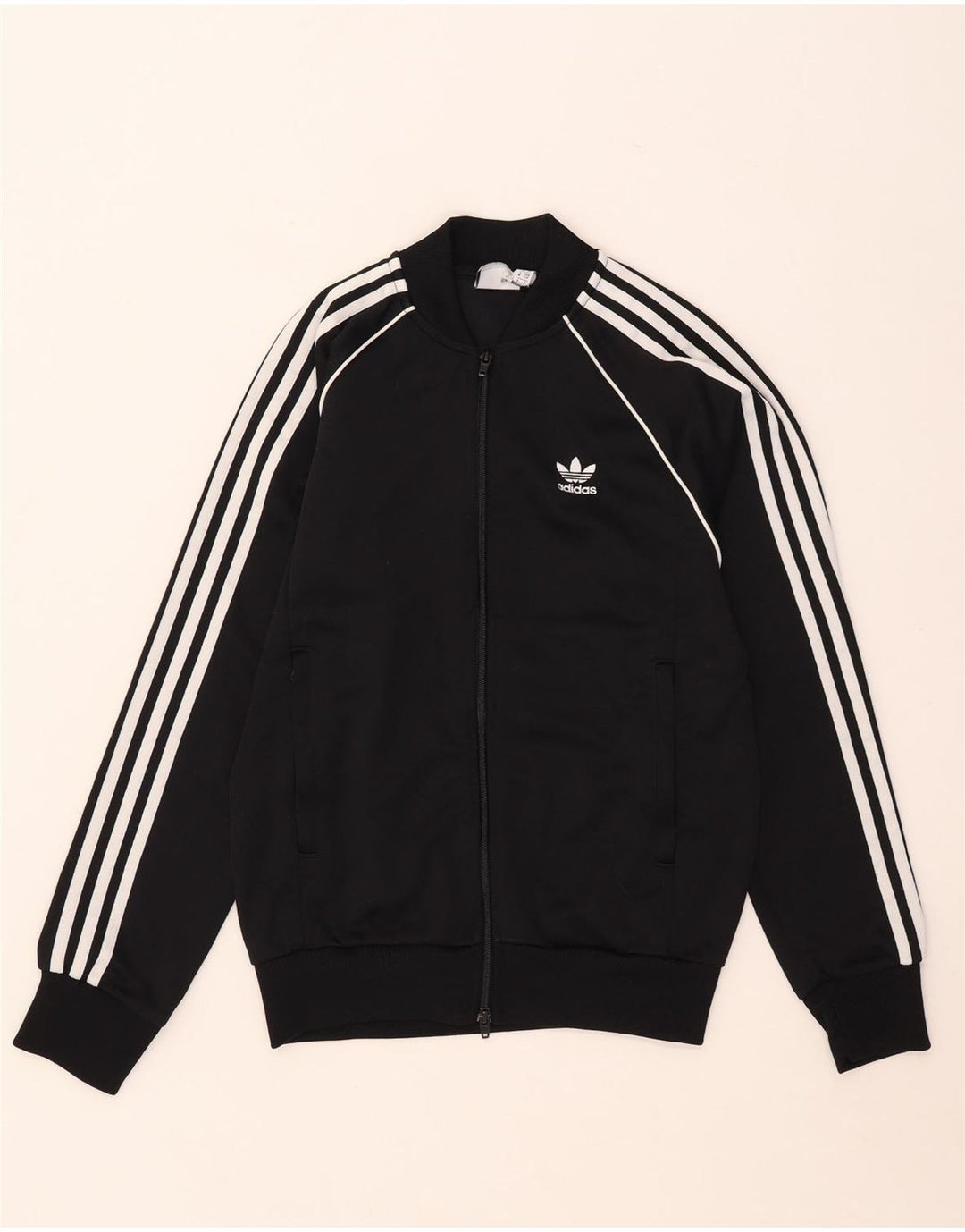 Adidas Męska bluza dresowa, mała, czarna, poliestrowa