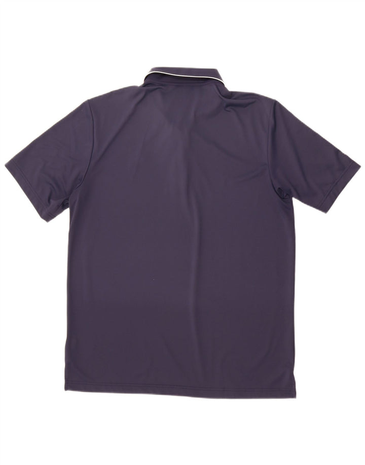 Męska koszulka polo Adidas, średni granatowy poliester